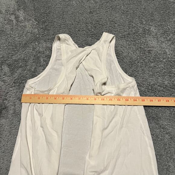Lululemon Tank Top Shirt Womens Small All Tied Up White Open Back - Picture 4 of 5